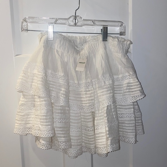 aerie Dresses & Skirts - White Aerie Ruffle Skirt